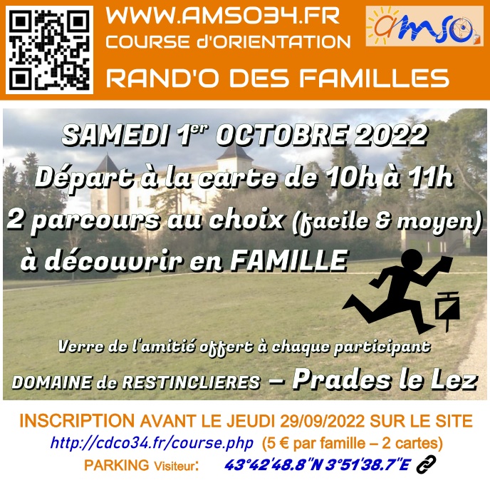 Rand'o Des Familles à Domaine De Restinclières - Prades Le Lez le 2022-10-01